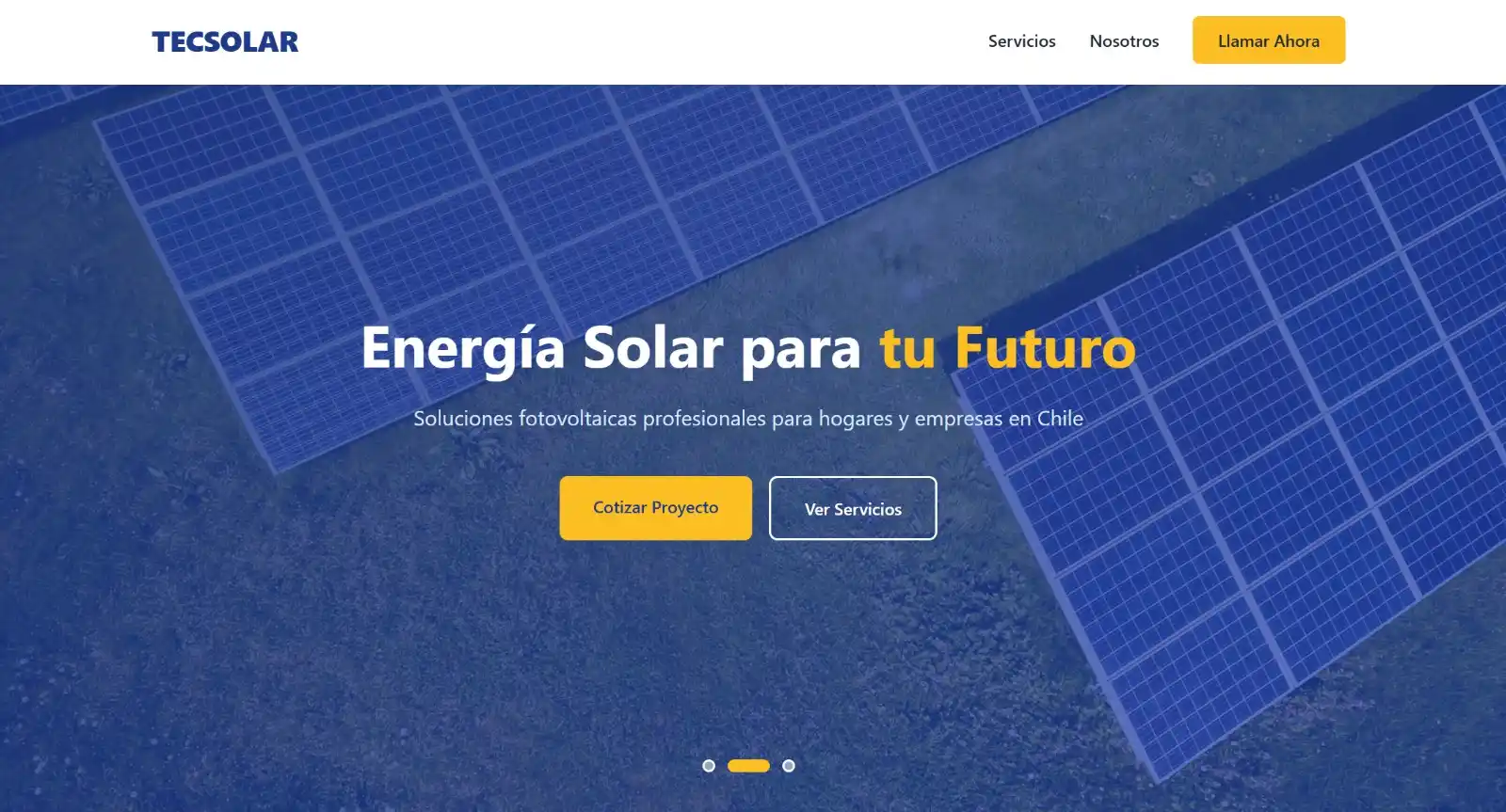 Sitio web TecSolar